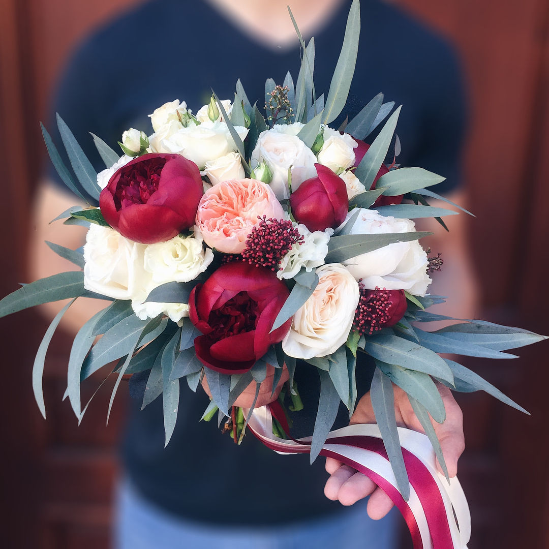 стильный букет невесты