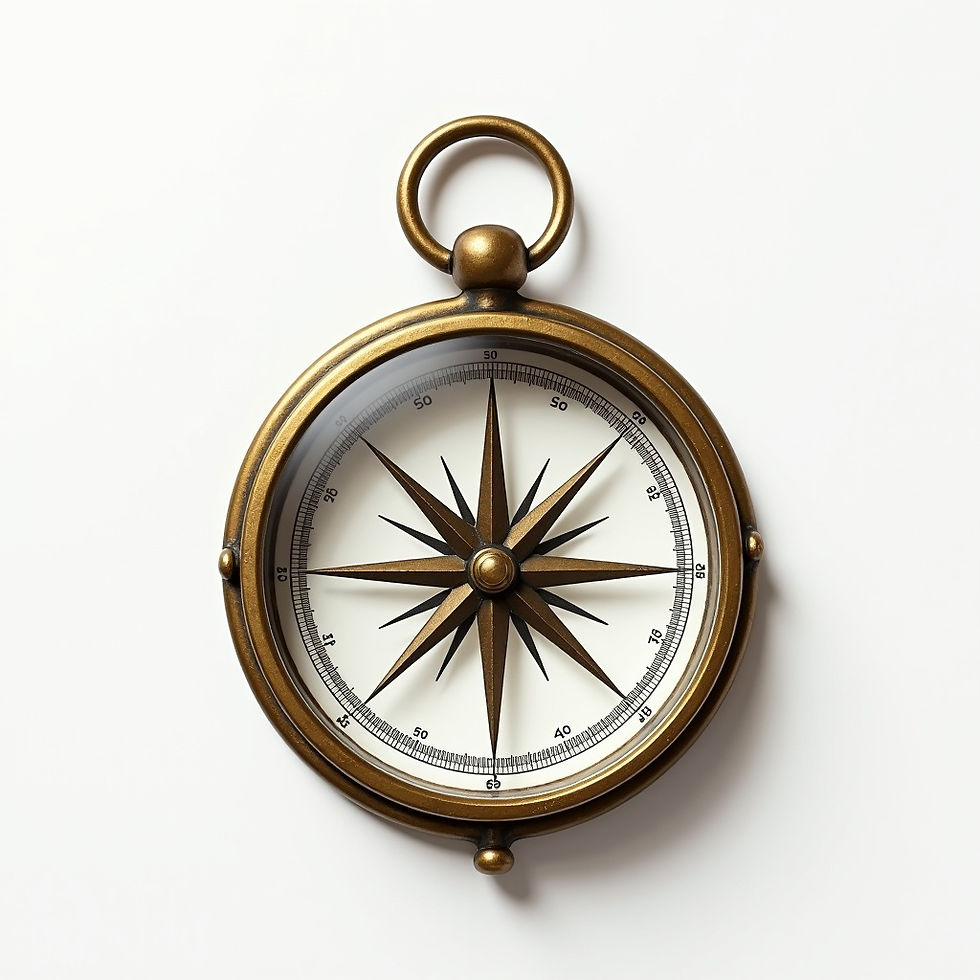 Vintage Brass Compass