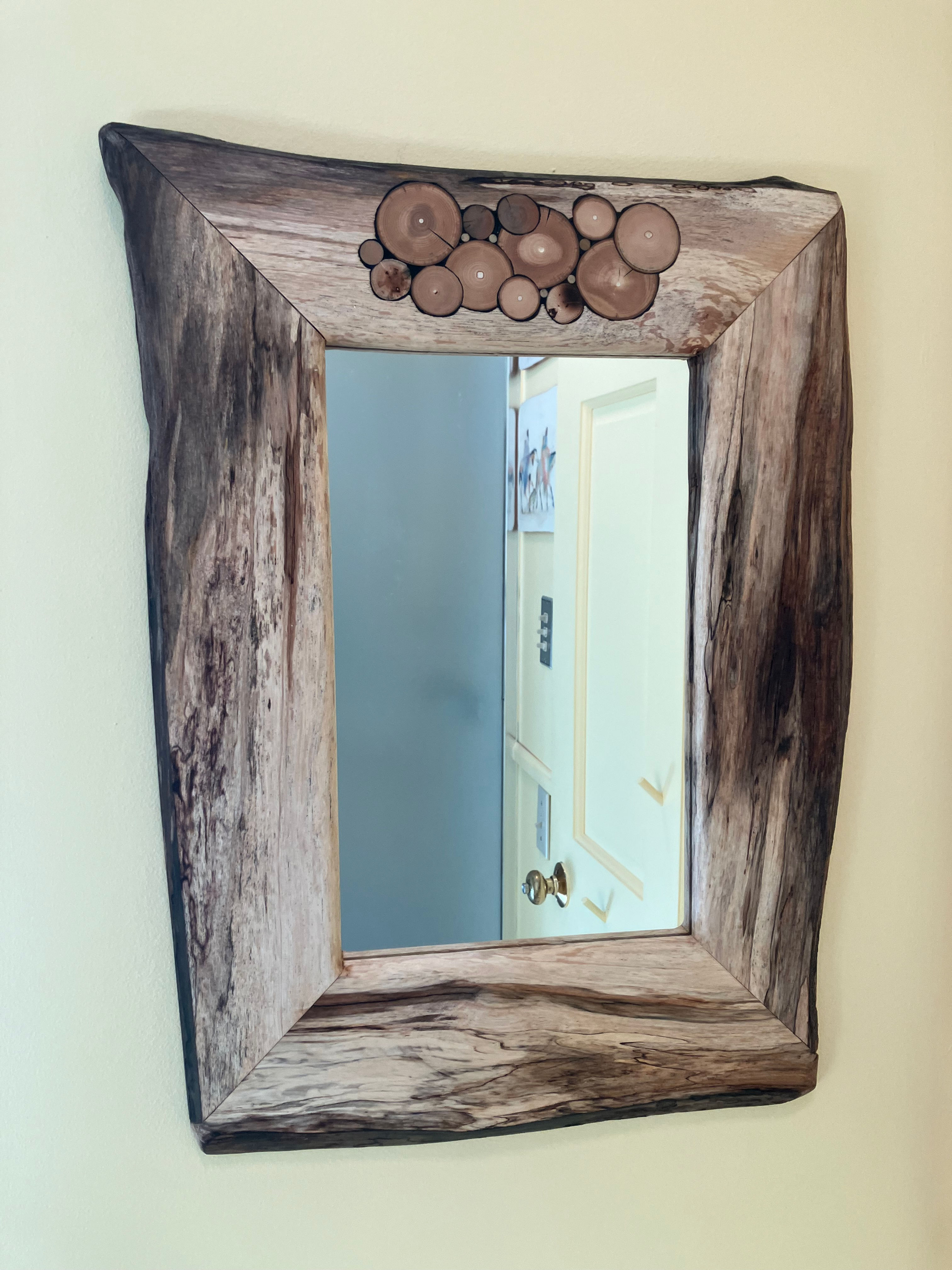 # 11. SOLD 23 X 17  Wabi-sabi Maple with Spheres