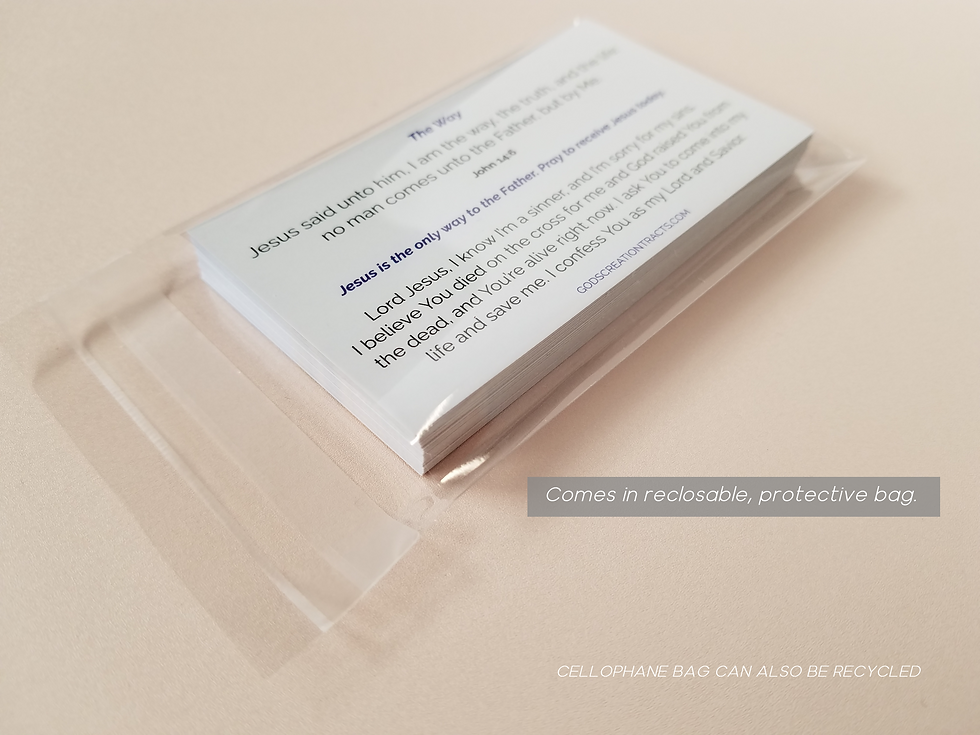 Thumbnail: The Way John 14:6 Gospel Tracts - 50 Salvation Cards (2 Packs of 25)