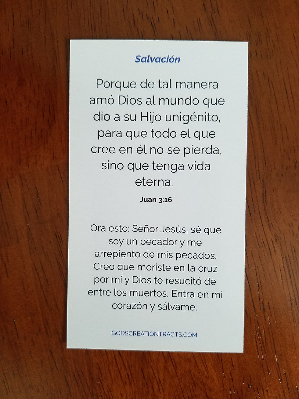 Thumbnail: Salvación Juan 3:16 Spanish Gospel Tracts - 50 Salvation Cards (2 Packs of 25)