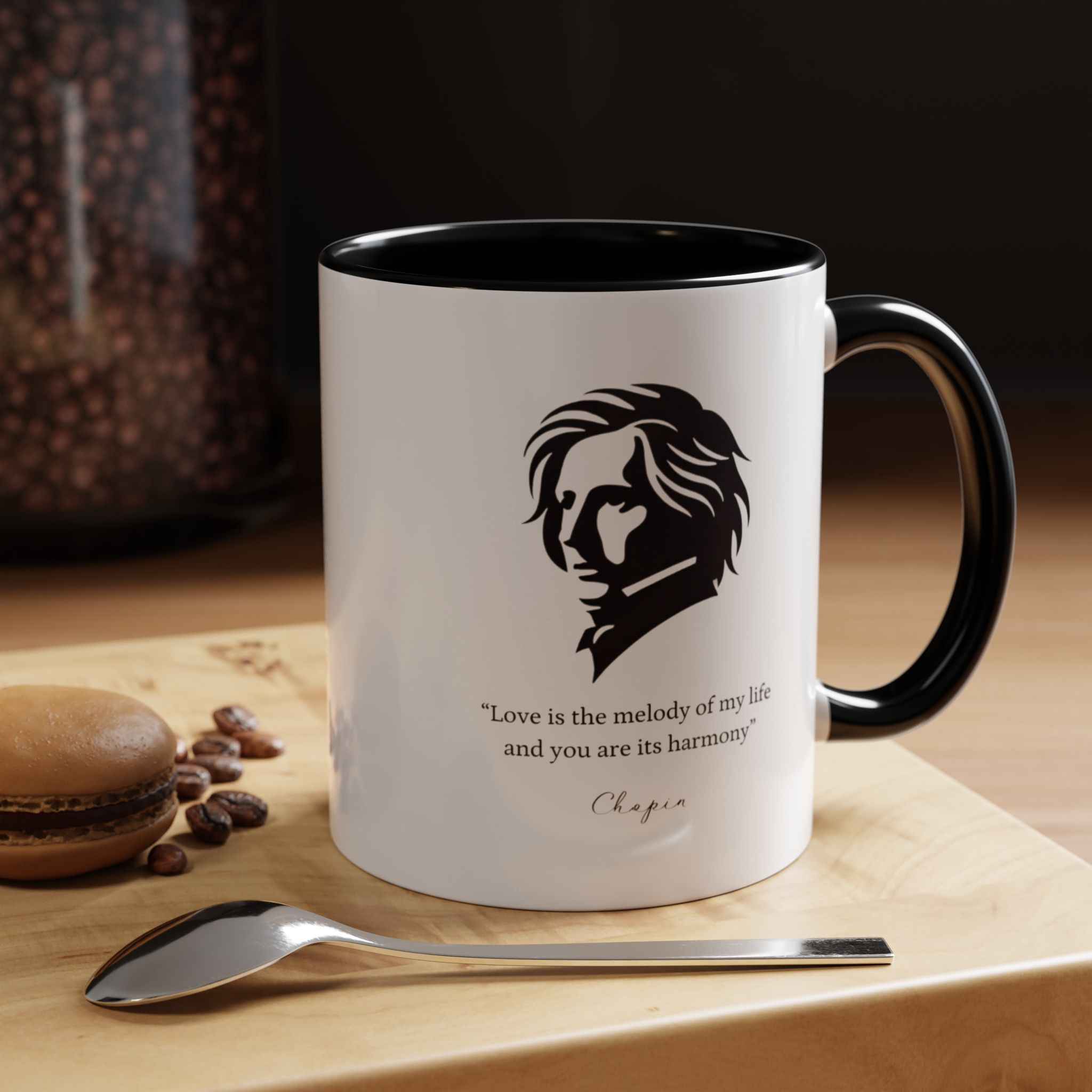 Coffee Mug - Passionate Sips, Inspired by Composers - Chopin