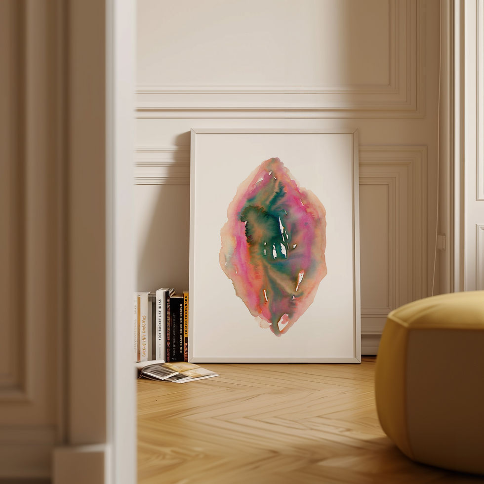 Miniaturbild: A3 Vulva Aquarell Poster
