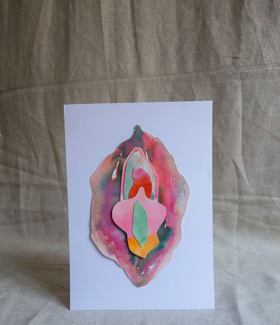 Miniaturbild: Vulva Kunst Collagen
