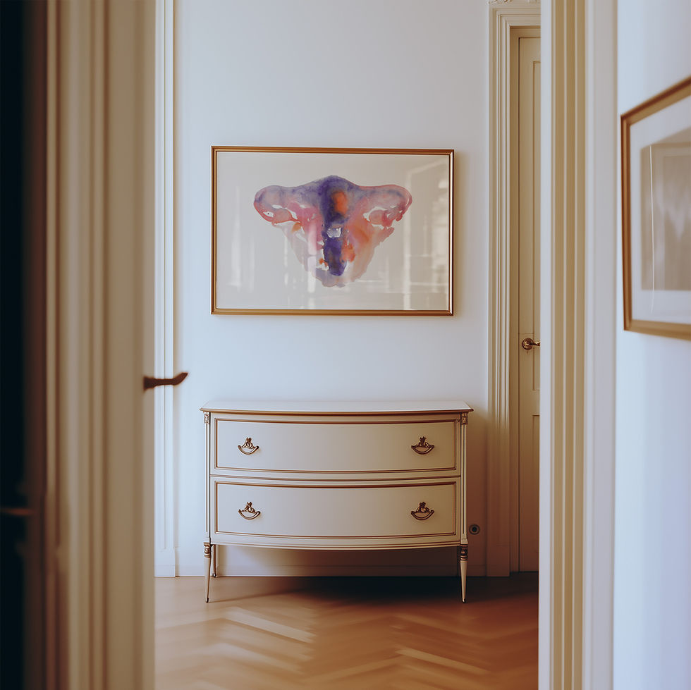 Uterus Praxisdekoration