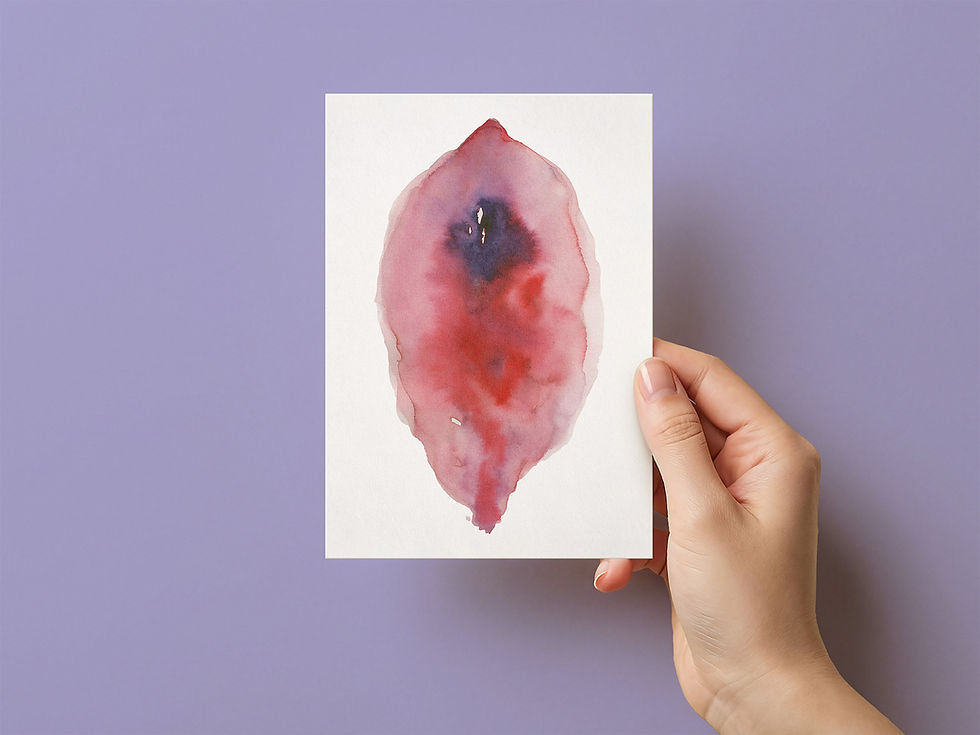 Miniaturbild: A4 Vulva Art Illustration