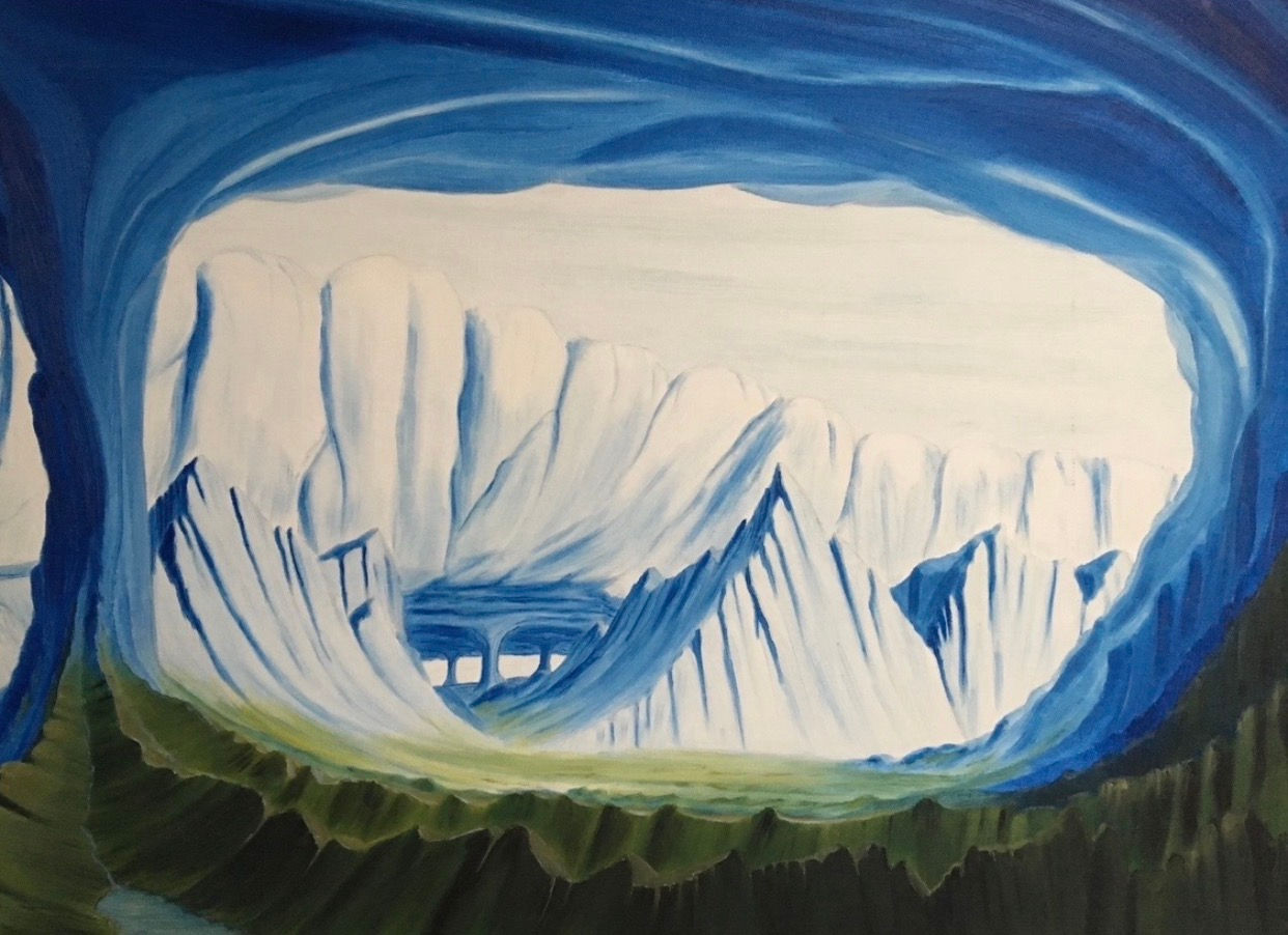 Underworld 26x18 inch Oil on Canvas Board
