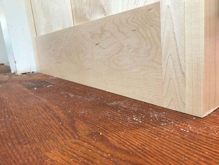 Adjusting Cabinets finished ends to no shim or trim piece is required