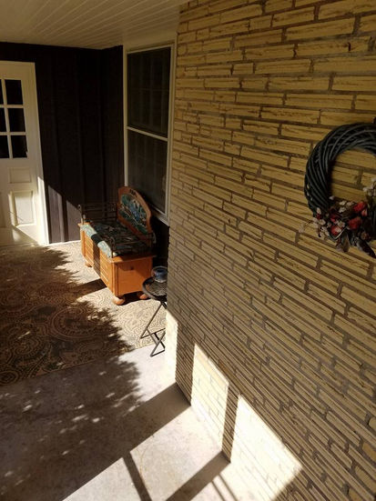 Breezeway from garage to kitchen