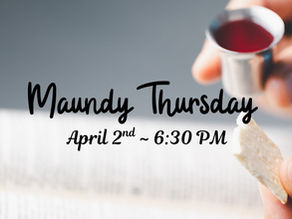 Maundy Thursday