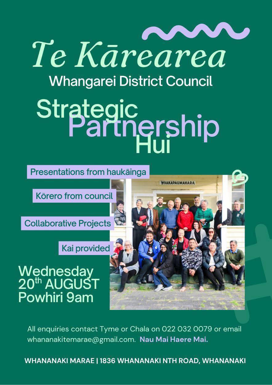 Te Kārearea Strategic Partnership Standing Committee (Marae Based Hui)