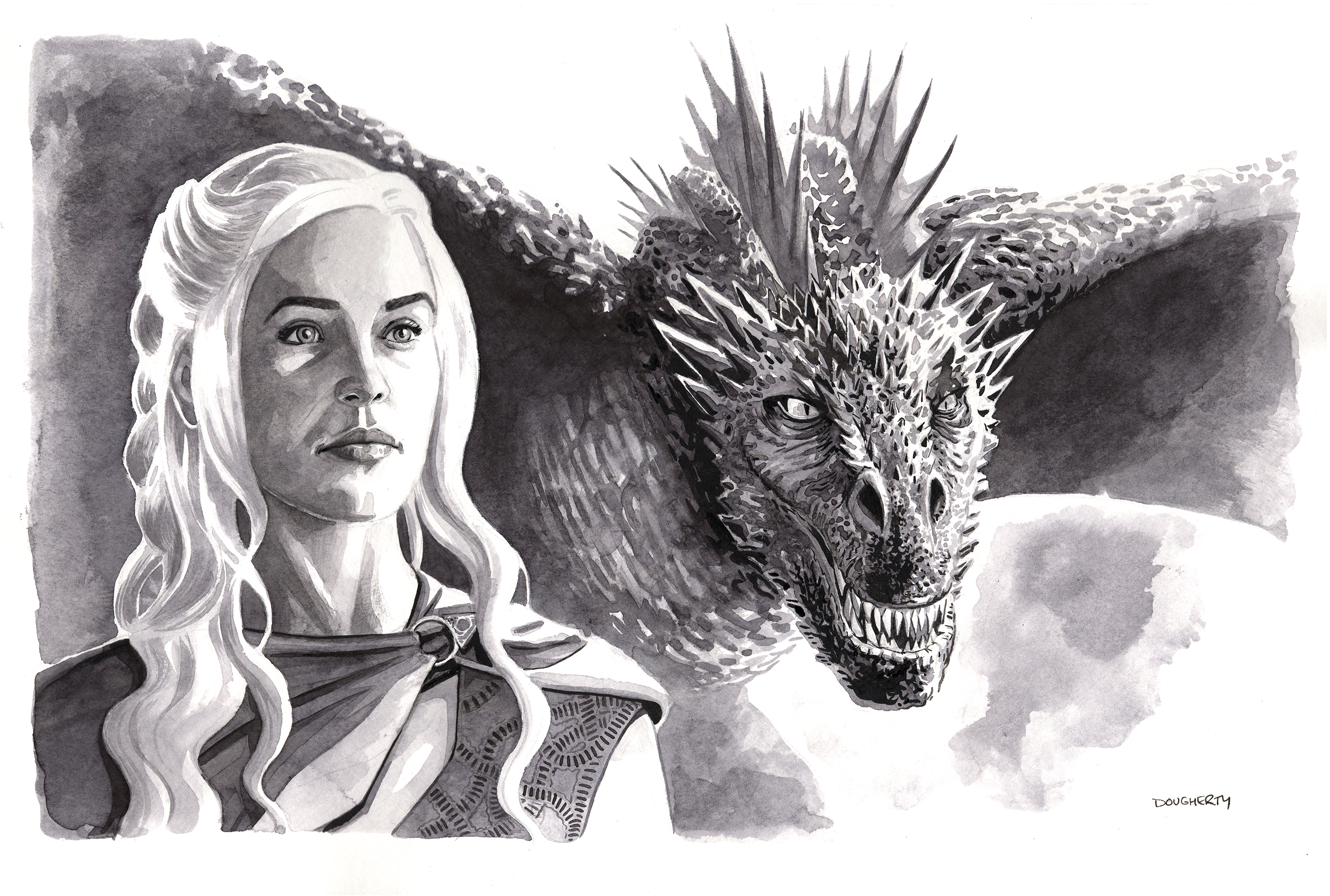 Danaerys and Drogon