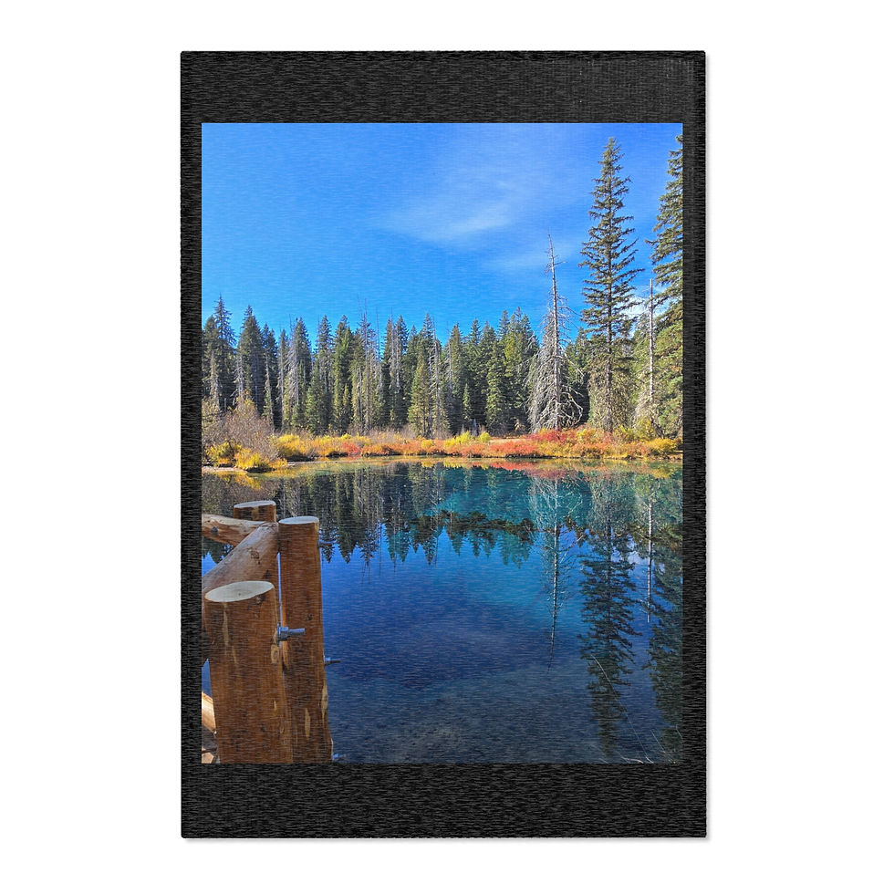 Thumbnail: Scenic Area Rug Little Crater Lake Oregon Nature Pond Landscape