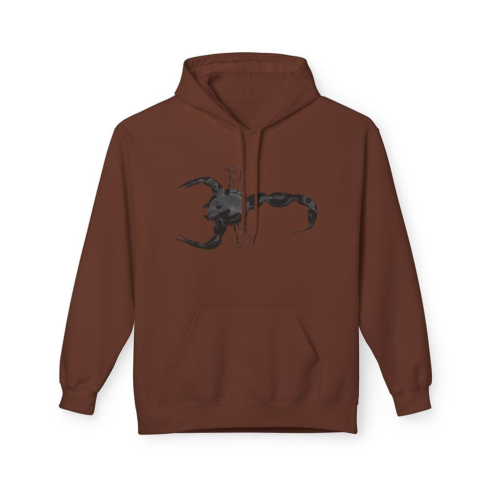 Thumbnail: Scorpion Graphic Hoodie Black Ink Scorpion Sweatshirt Front & Back Print