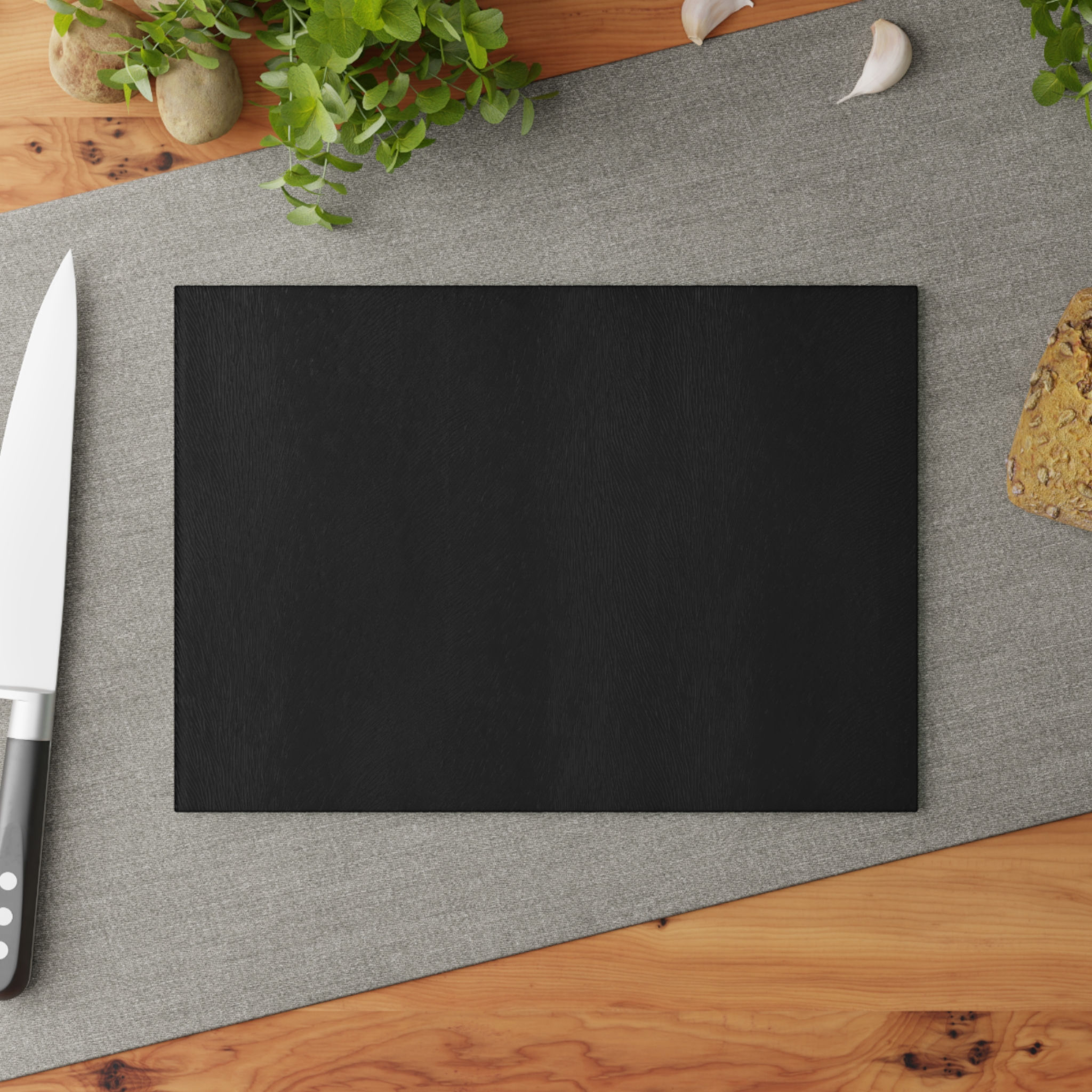 Glass Cutting Board Sleek Black Tempered Glass Chopping Gothic Kitchen