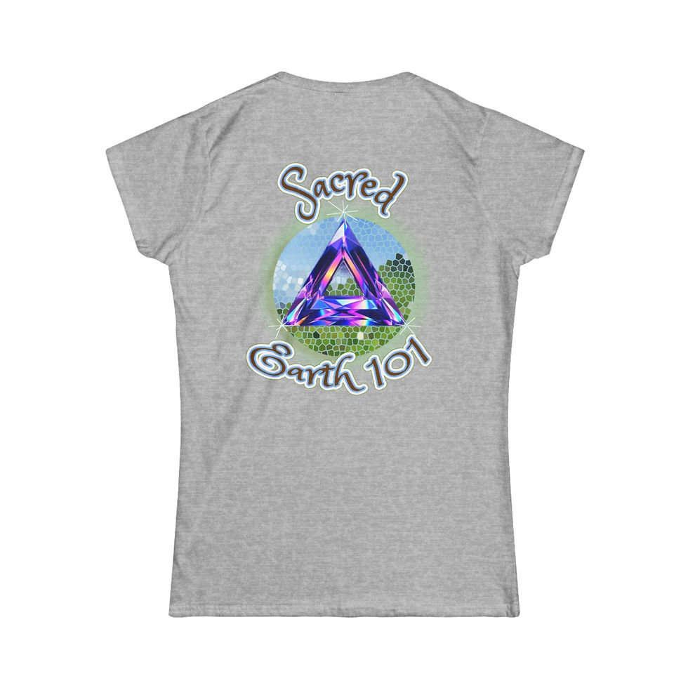 Thumbnail: Sacred Earth 101 Tee Official Logo Spiritual Geometric Prism Design