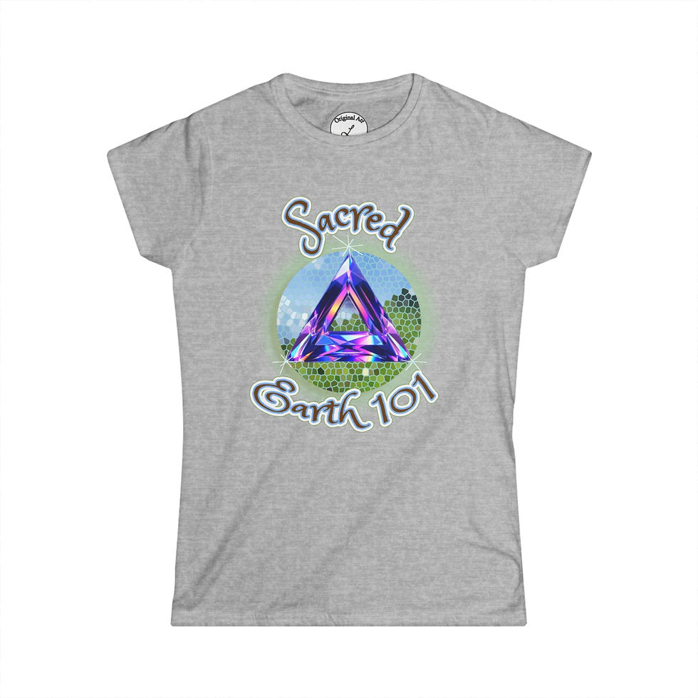 Thumbnail: Sacred Earth 101 Tee Official Logo Spiritual Geometric Prism Design