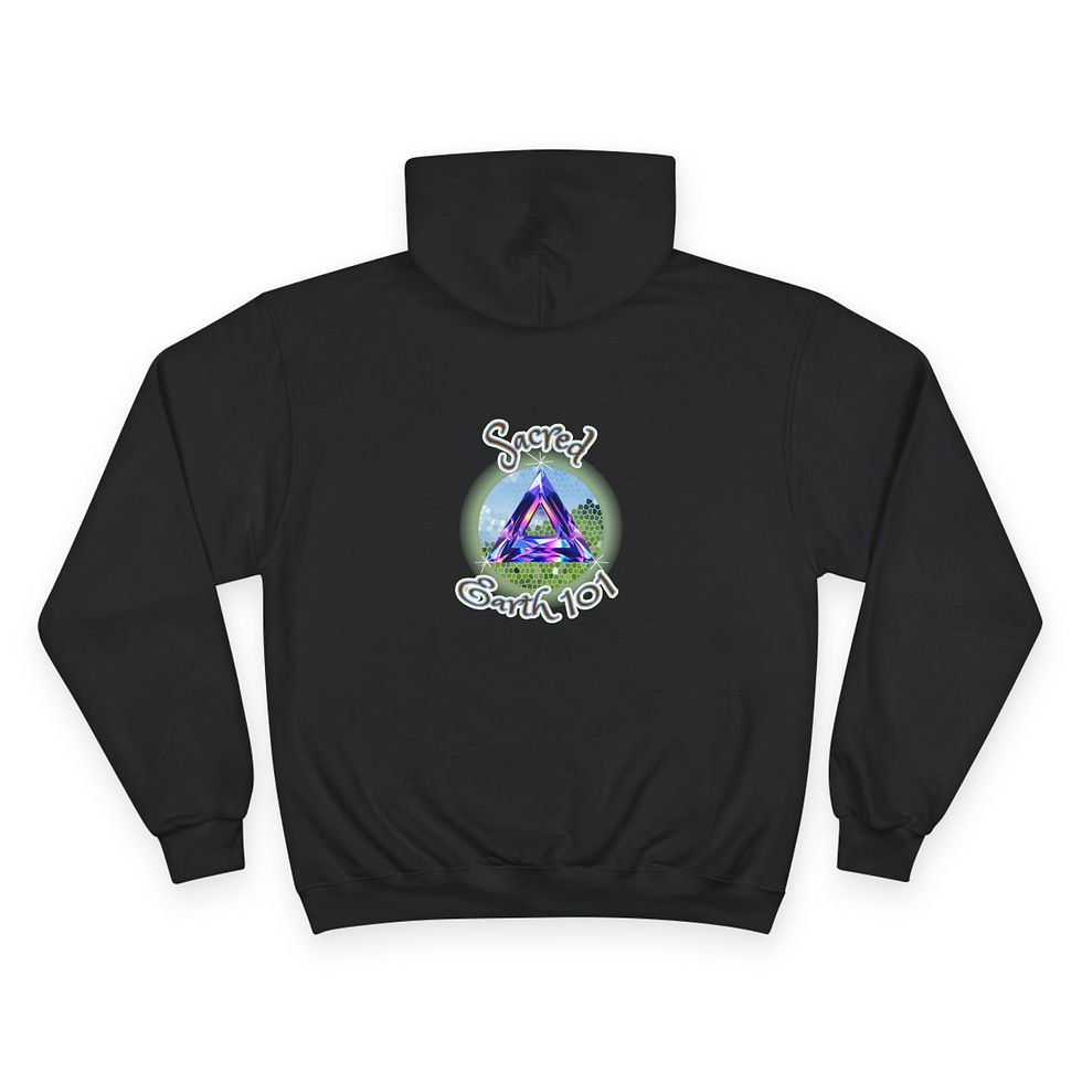 Thumbnail: Sacred Earth 101 Hoodie Purple Triangle Spiritual Rockaway Beach Oregon