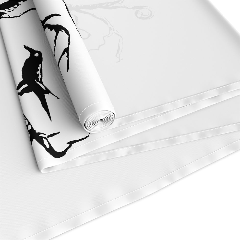 Thumbnail: Ravens on Branch Table Runner Gothic Black Crow Halloween Decor by Melody Lane