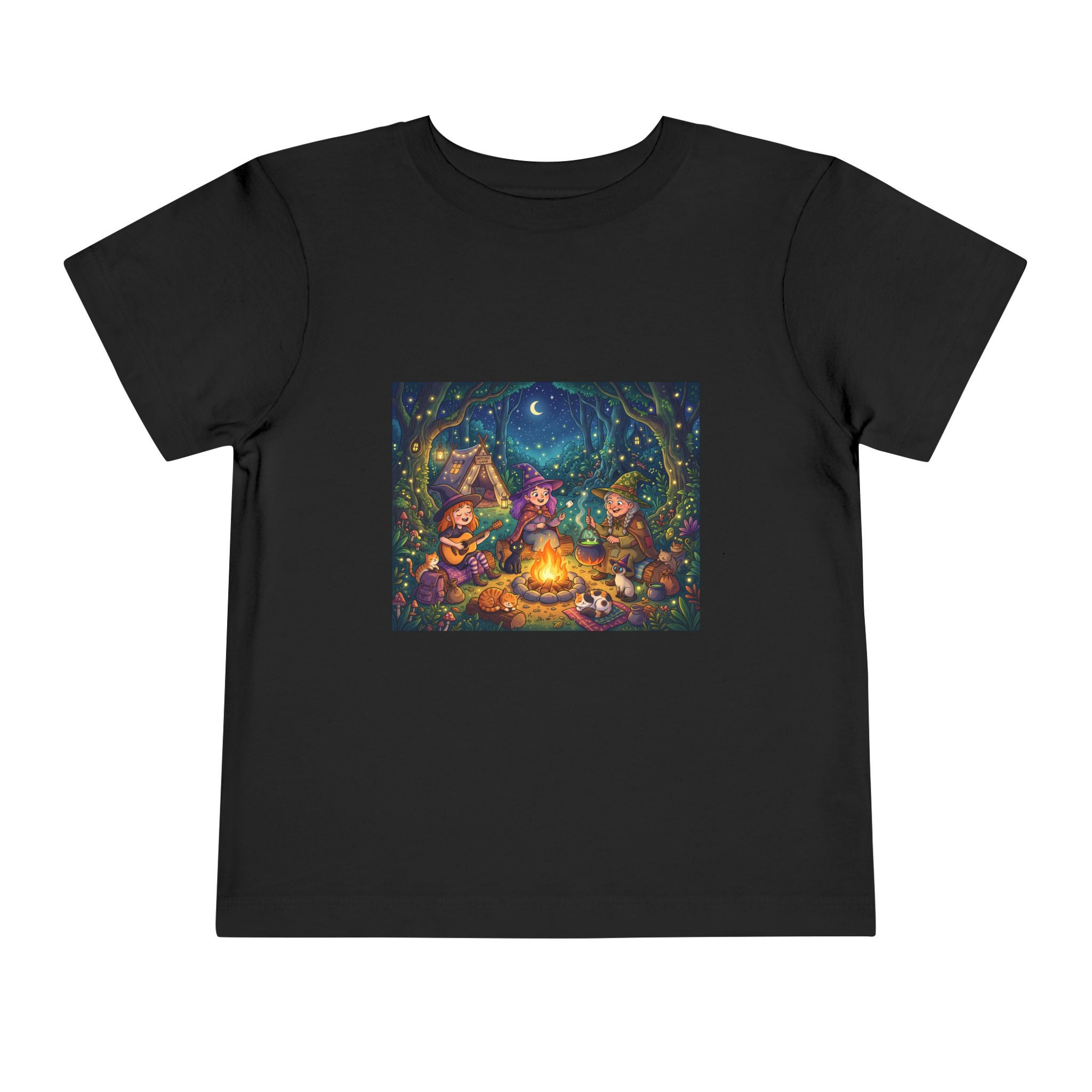 Toddler Campfire Witch Family Campfire Tee Cute Woodland Night Adventure Shirt
