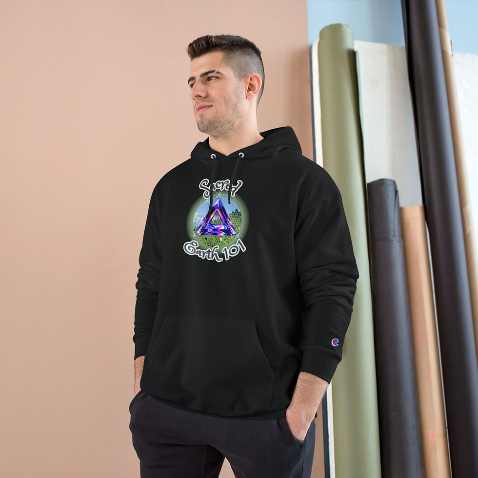 Thumbnail: Sacred Earth 101 Hoodie Purple Triangle Spiritual Rockaway Beach Oregon
