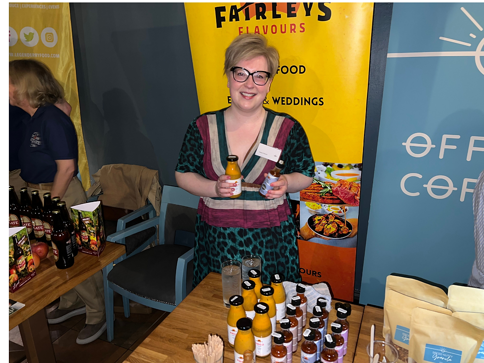 Pictured above: The co-owner of Fairleys Flavours