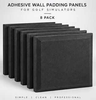 Golf Simulator Adhesive Foam Wall Padding Indoor Golf Rain or Shine