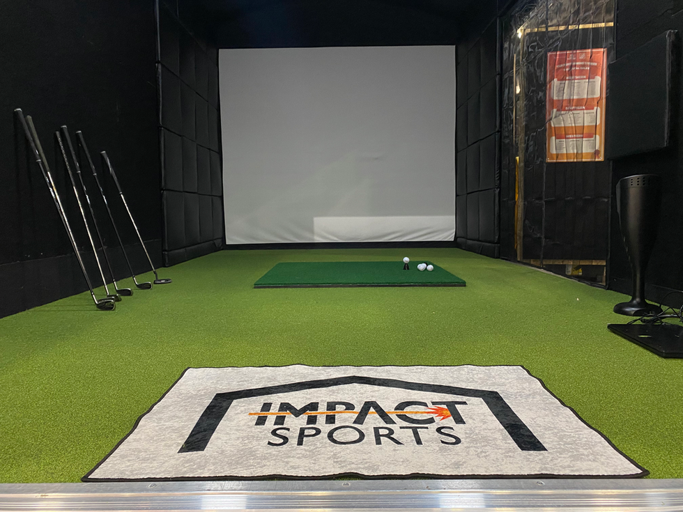 Golf Simulator Wall Covering