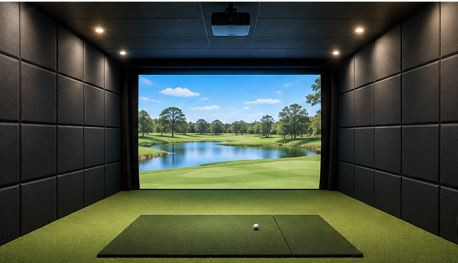 Golf Simulator Adhesive Foam Wall Padding Indoor Golf Rain or Shine