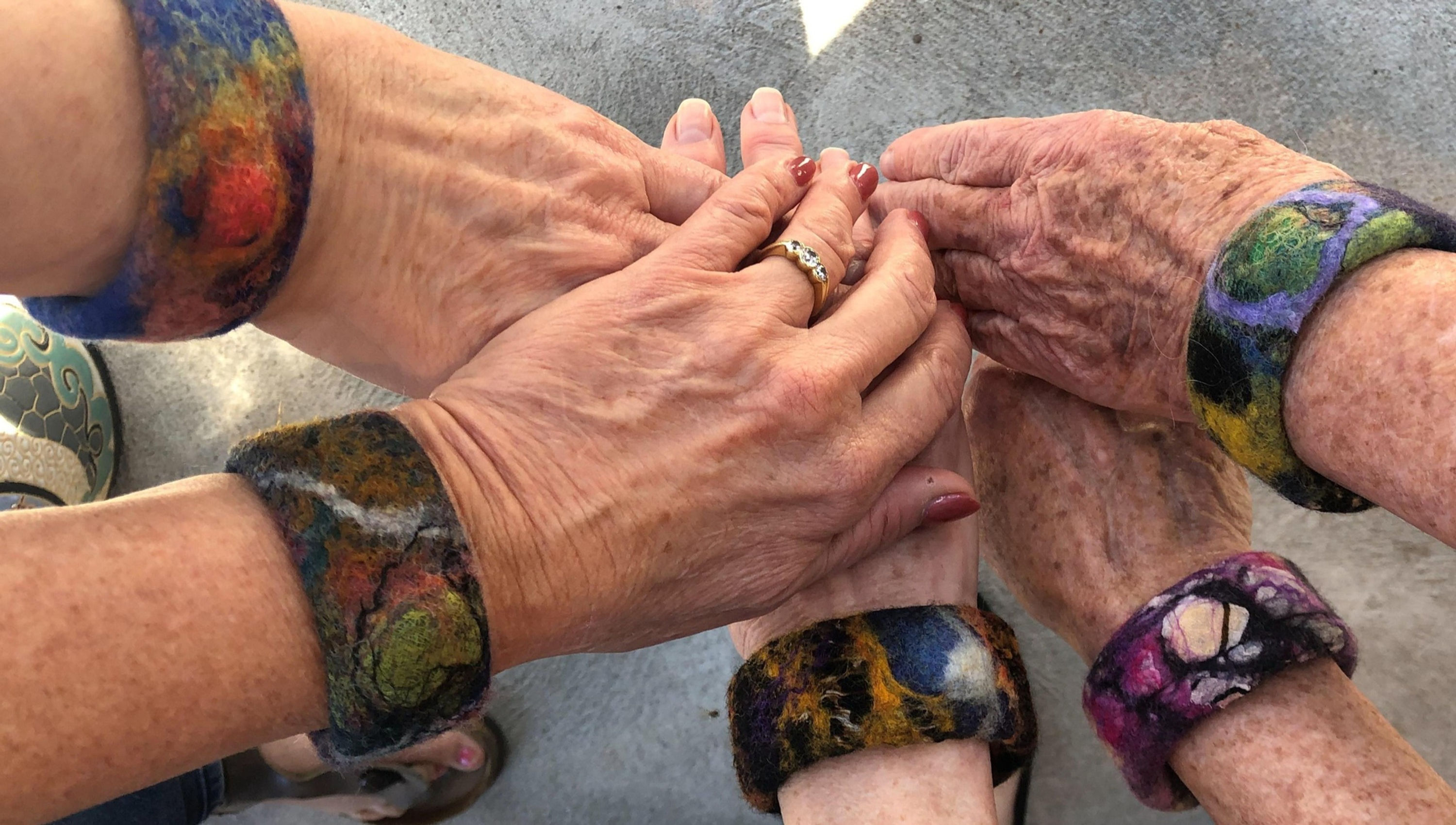 Felted Slap Bracelet Tutorial