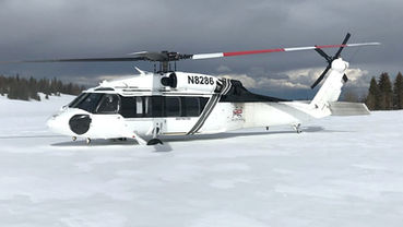 Blackhawk UH-60A in snow.