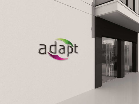 Adapt logo on building exterior