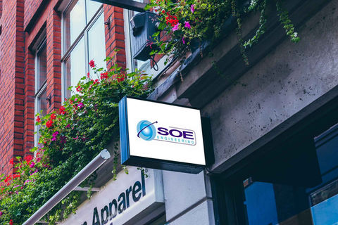 SOE Solutions building exterior signage