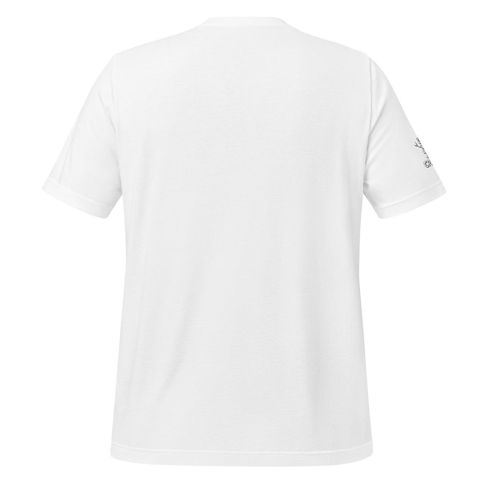 white t-shirt with Scarecrow Shadow
