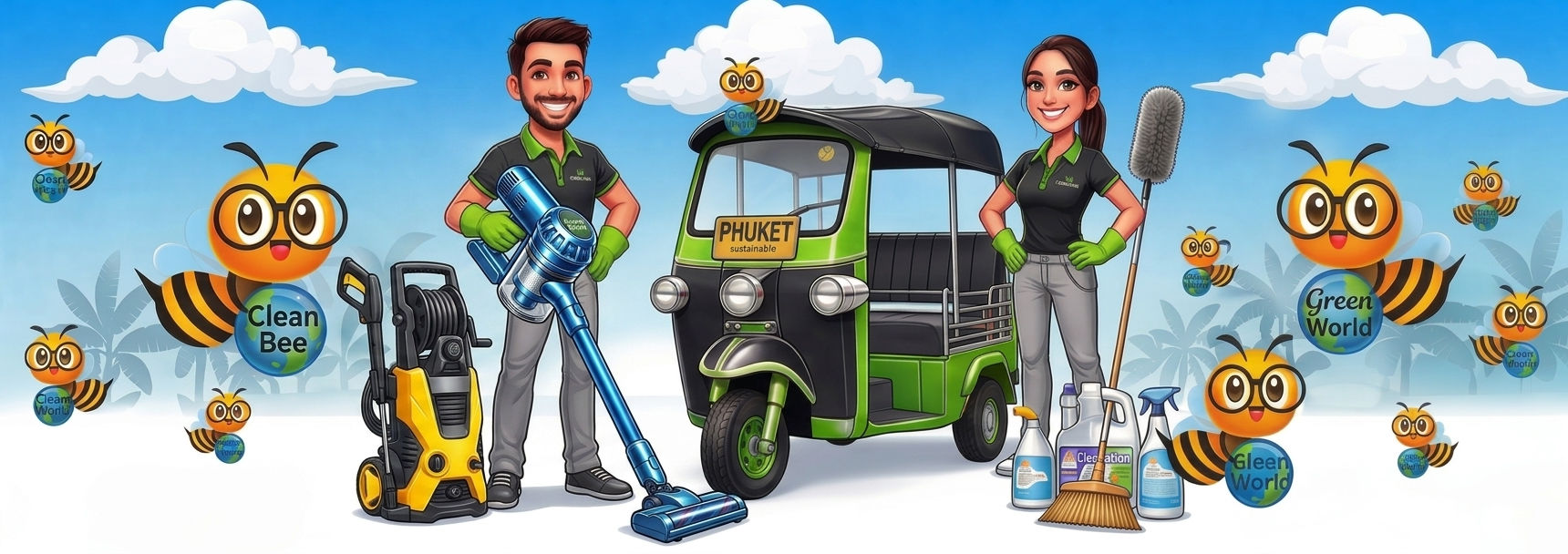 Cleaning service by Phuket Cleaning Bee