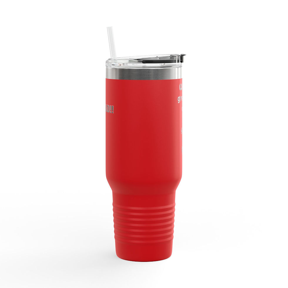 Thumbnail: Dads Greatest Fan Insulated Travel Mug, 40oz - Gift from Child