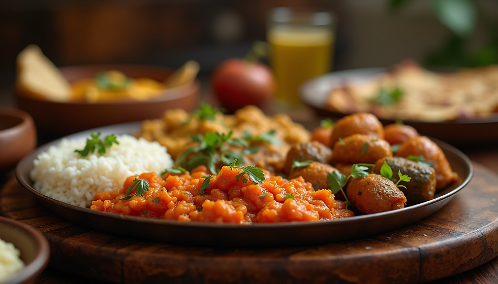 traditional thali at Aryaas Restaurants Doha