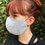 Thumbnail: Pale blue grey floral face mask