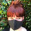 Thumbnail: black polka dot face mask