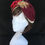 Thumbnail: Maroon vintage turban band