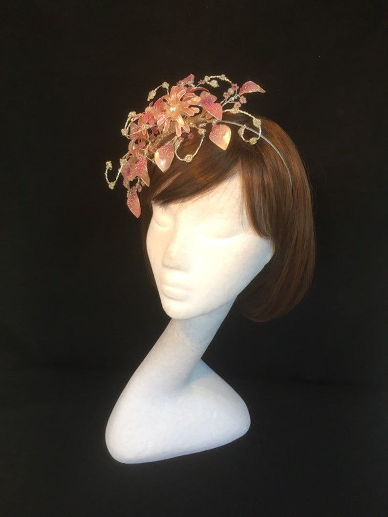 Thumbnail: Pink flower vine fascinator