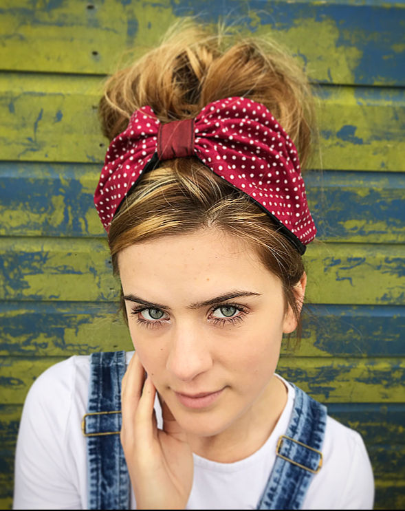 Mulberry spotted turban band