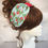 Thumbnail: Blue and red print turban band