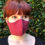 Thumbnail: Red polka dot face mask