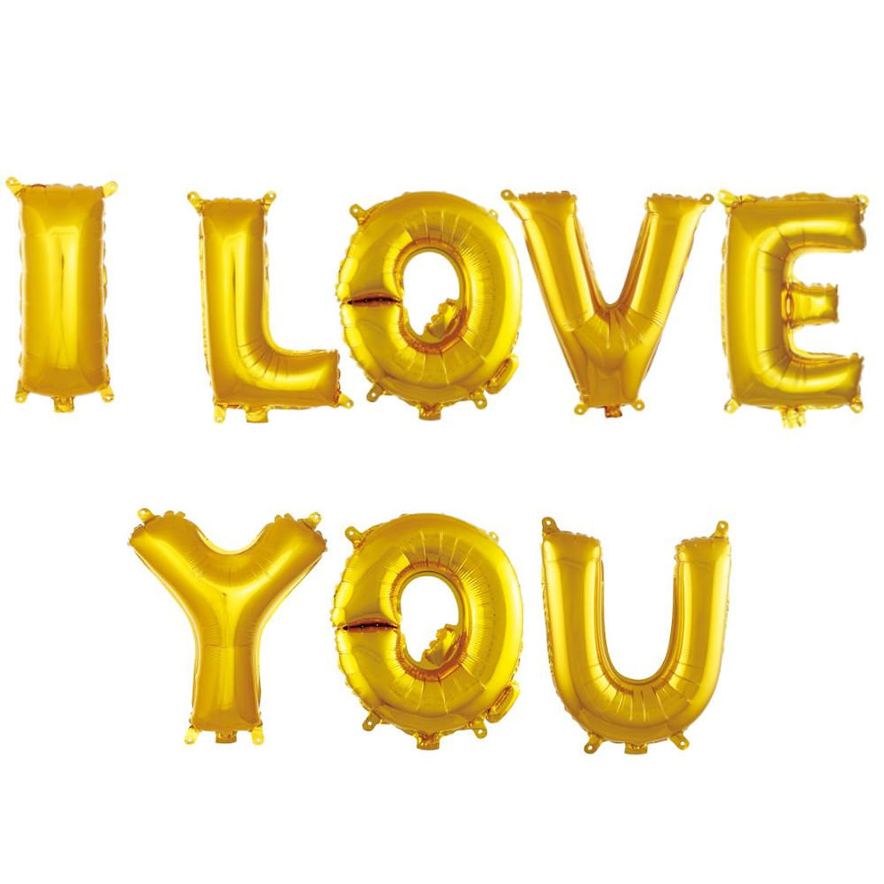 Küçük resim: I Love You Set Balon