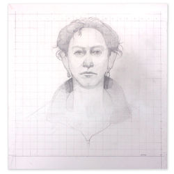 Woman with pearl earrings
