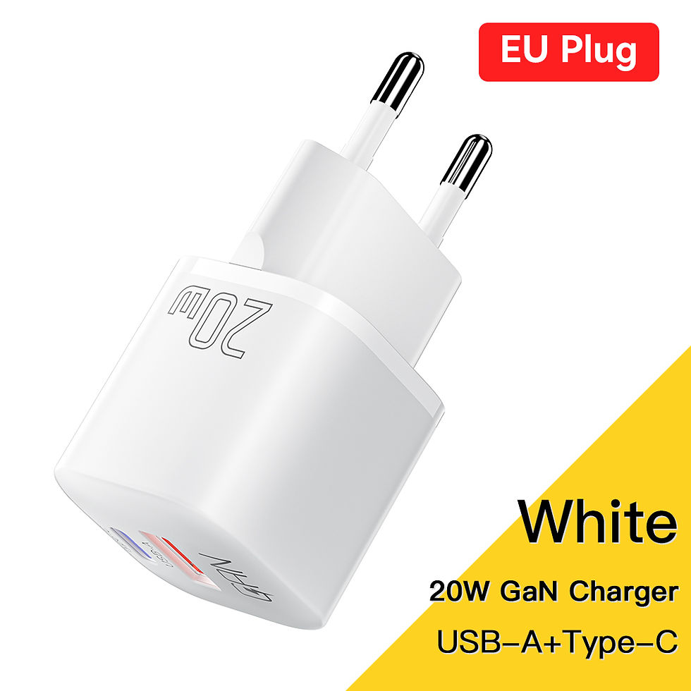 Miniatura: Carregador Essager 20W GaN USB-C — Carga Rápida PD e QC 3.0