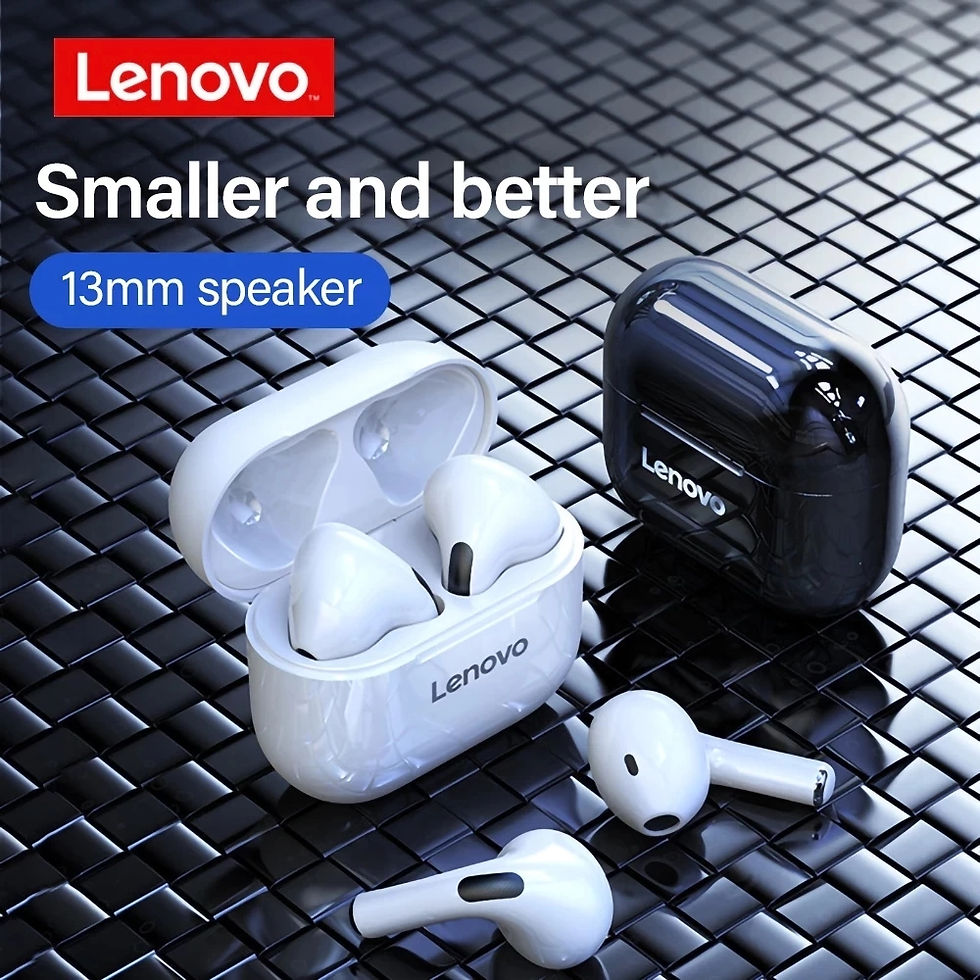 Miniatura: Fone Sem Fio Lenovo LP40 TWS — Bluetooth 5.0 com Controle Touch