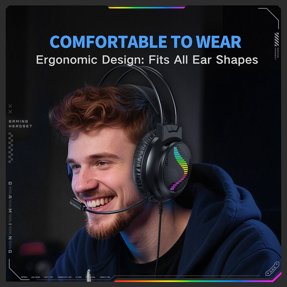 Miniatura: Headset Gamer Acinaci J11 — PS5, PS4, Xbox, Switch e PC, Drivers de 40 mm