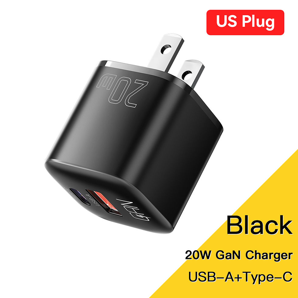 Miniatura: Carregador Essager 20W GaN USB-C — Carga Rápida PD e QC 3.0